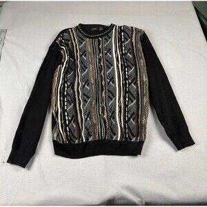 Vintage GACHU Coogi Style 3D Knit Sweater Size 2XL Cosby Biggie Dadcore